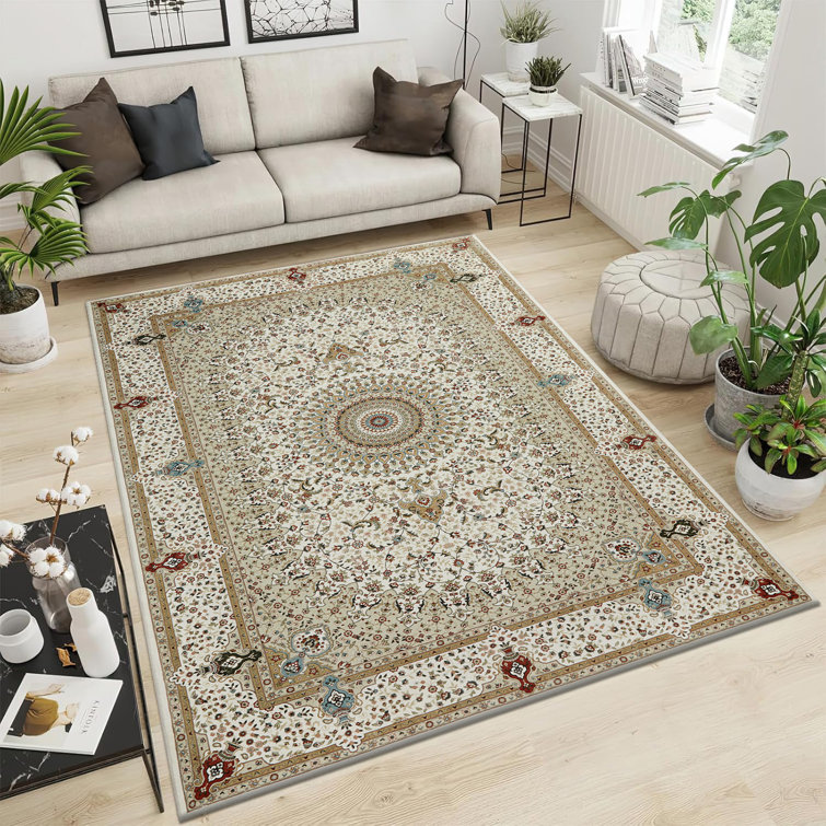 Cashmere Machine Tufted Area Rug ( Low-Pile Traditional)