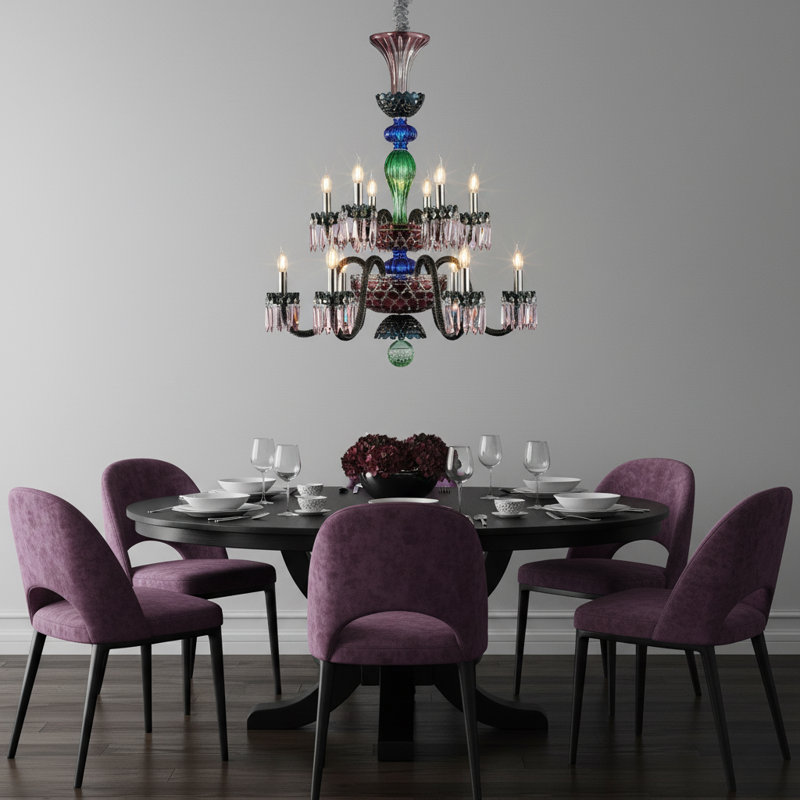 Noir 12-Light Chandelier