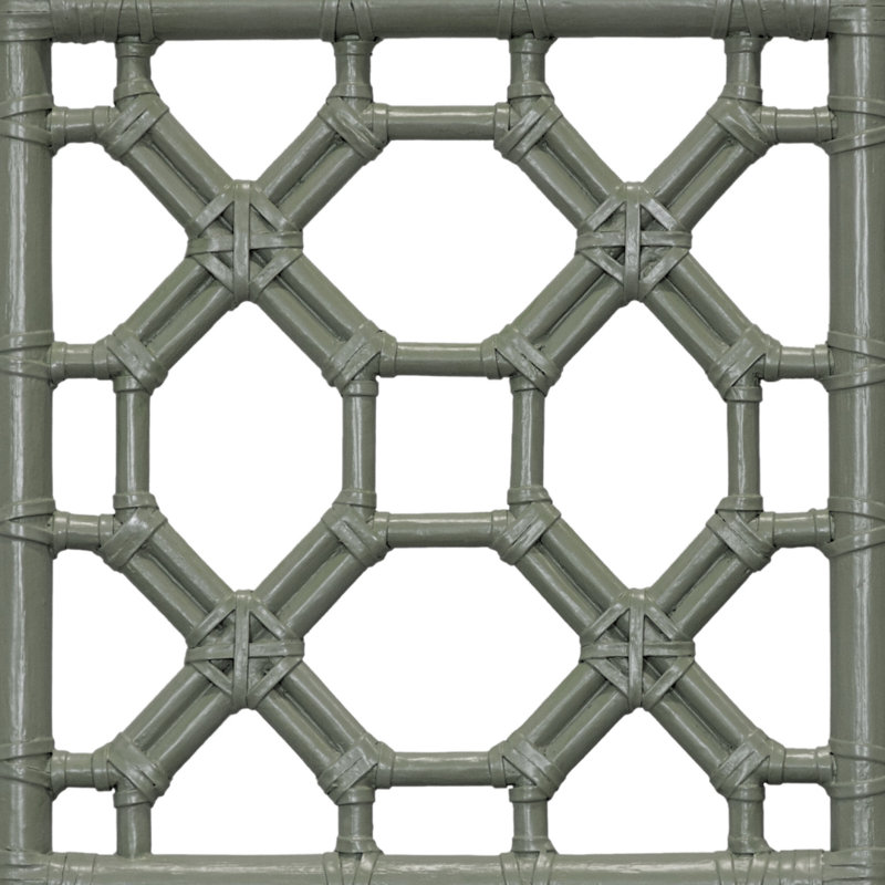 Lattice Back Platform Bed, Twin, Celery Green