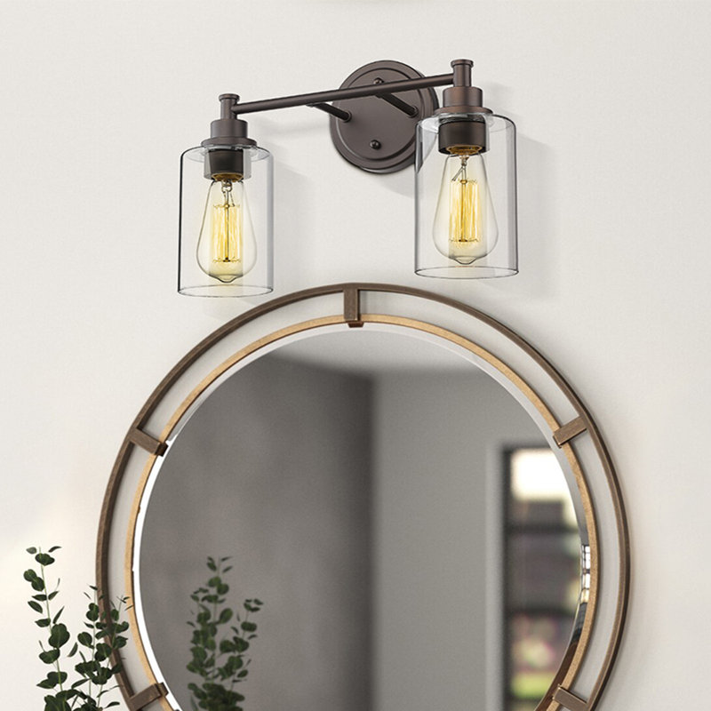 Éclairage pour meuble-lavabo Somona, 2, Bronze huilé