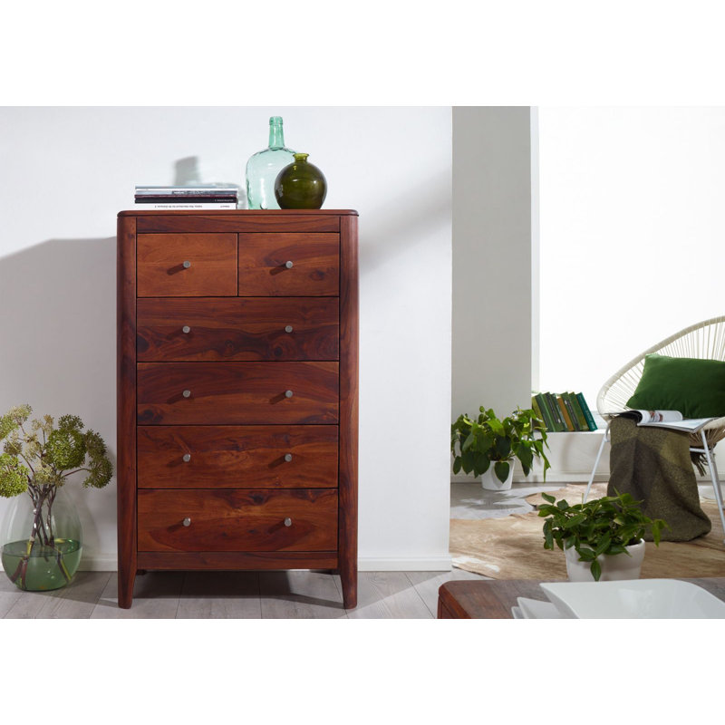 Brooklyn Solid Wood 70cm W 6 - Drawer Chest of Drawers