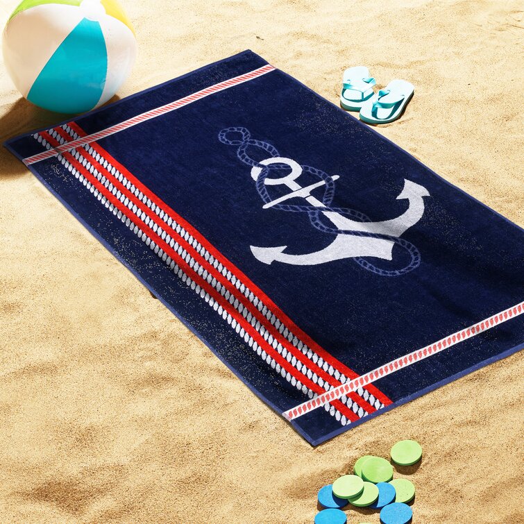 Beach Ocean themed bath Towels, anchor, bath towels, hand towel, anchor,  towel, nautical, beach, beach decor, beach bath towel