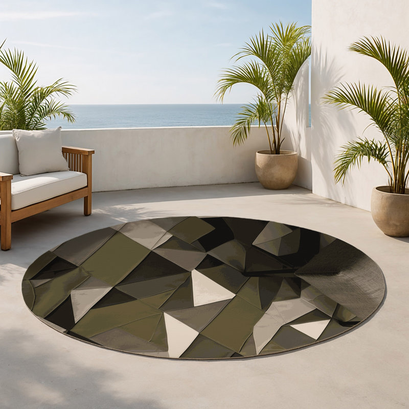 Tapis intérieur et extérieur Sentinel, Round 5'