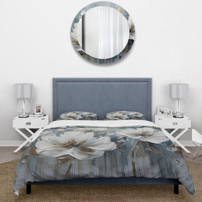 Ensemble de housse de couette en microfibre / polyester Daisy Symphony