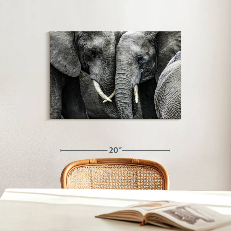 Brampt Sweet Elephants, 16" H x 24" W