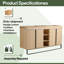 Base de meuble-lavabo double 60 po seulement, base sans plateau beige