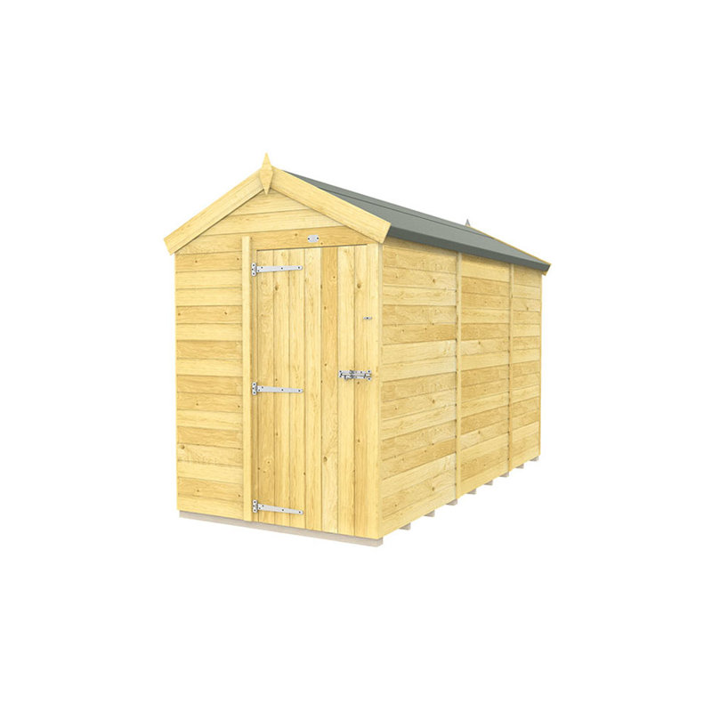 5ft x 11ft Apex Shed - Single Door without Windows