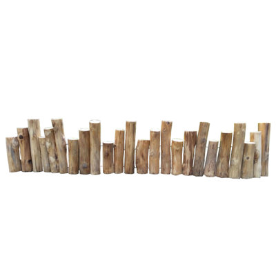 Bordure en teck massif de H 10 po x l 60 po