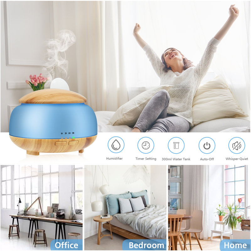 Plug-in Essential Oil Diffusers, Natural/Blue