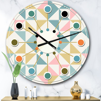 Horloge murale Diamond Retro II - Mid-Century