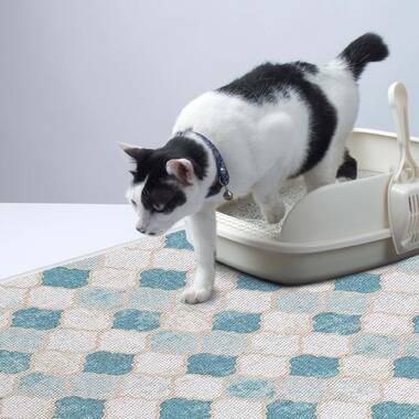 Petmate Rubberized Cat Litter Mat Assorted One Size