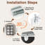 Cloison 80 po 3 pièces avec porte coulissante en verre givré noir-133698505-134672211-134672212