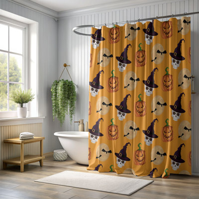 Rideau de douche 1 pièce Haunted Crush