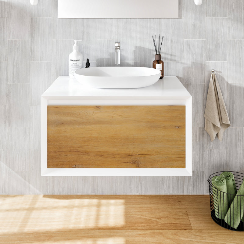 Zarra 30" Wall-Mounted Single Bathroom Vanity Set