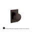 Rustic Single Dummy Door Knob with Rustic Square Rose-22037264