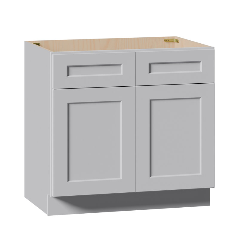 Armoire de base - prête à assembler, idéale pour le rangement dans la cuisine, la buanderie et la salle de bain (l 36 po x H 34,5 po x P 24 po)