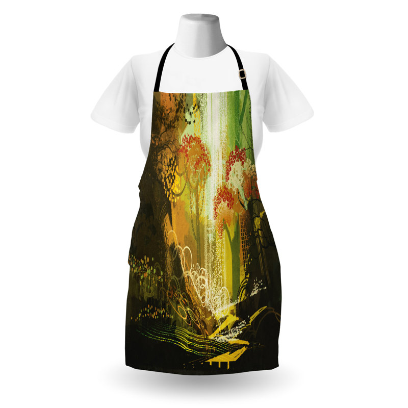 No Pattern Bib Apron