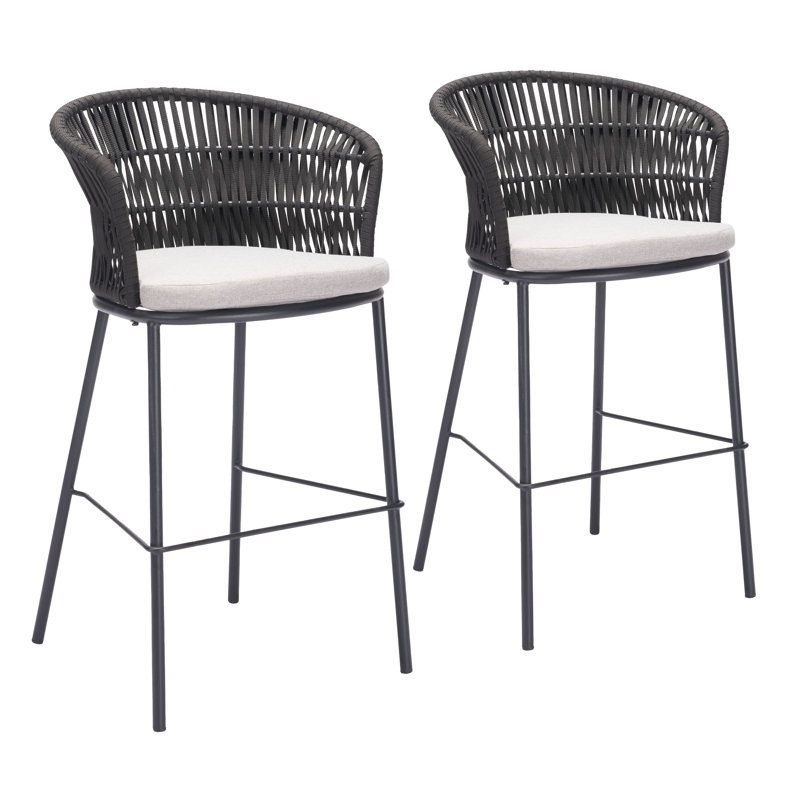 Tabouret Freytinet 29,5 po, Noir, noir, noir, noir