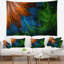Tapisserie orange et bleue-28504140