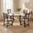 5-Piece 35.4" Round Extendable Dining Table Set-1467833793-1467833798-1467833799