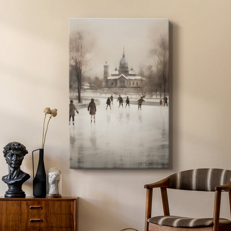 Paysage rétro XXII - galerie Cavas sur mesure, H 18 po x l 12 po