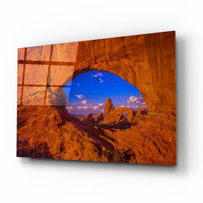 «Windows To The Past» par Bill Sherrell, art mural en verre acrylique