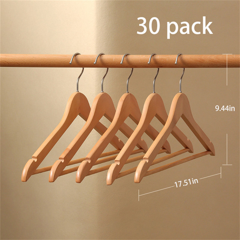 Solid Wood Clothes Hanger, 30