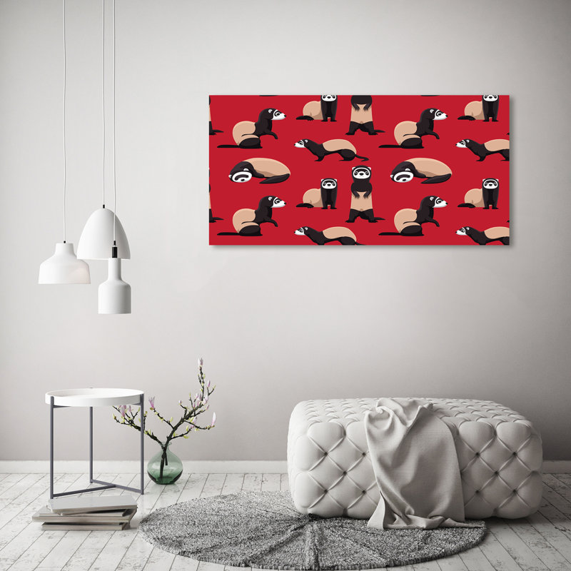 Ferret - Wrapped Canvas Print