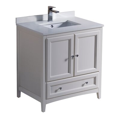 Formosa Fresca 30"" Free-Standing Single Sink Bathroom Vanity Set -  FCB2030AW-CWH-U