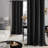 Deconovo 100% Blackout Grommet Curtain Panels with Liner, Thermal Insulated Room Darkening Curtains (Set of 2)-75195037-75195024