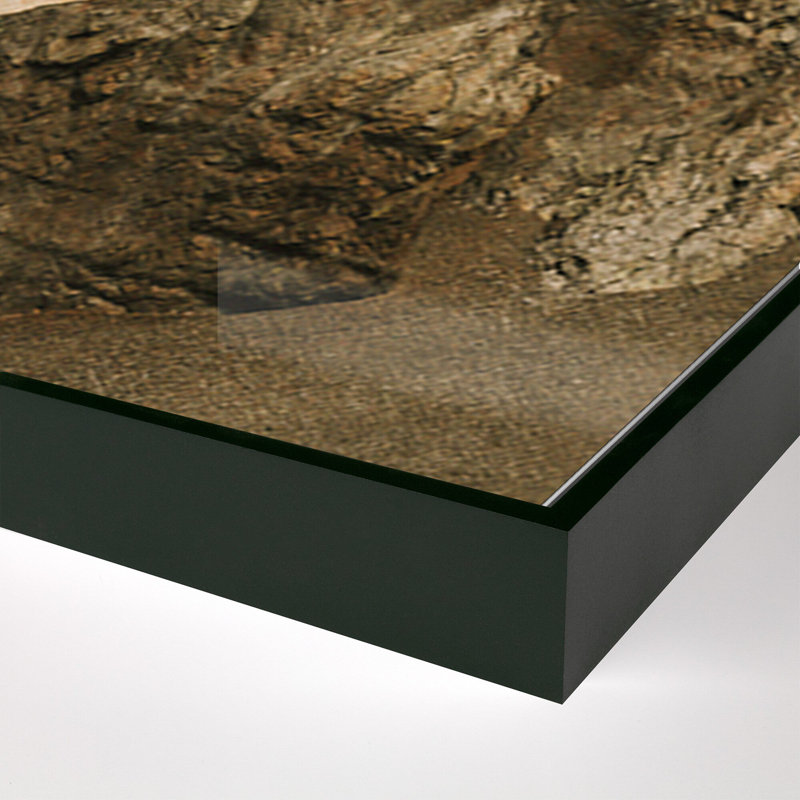 Red Mountain - Ouray Print by Wesley And Emma Teague, Black Metal Floater Framed, 24" H x 18" W x 1.5" D