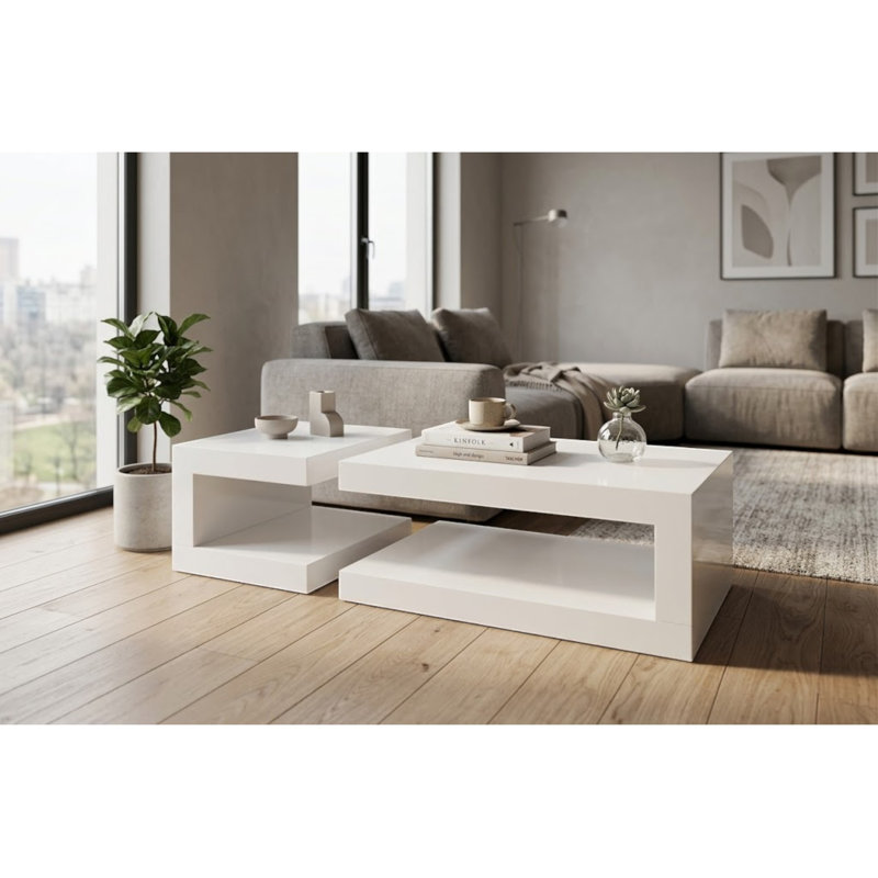 Ronald Coffee Table, White