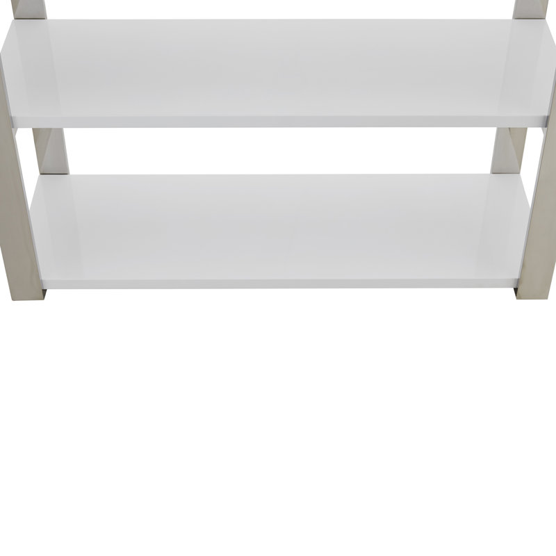Kenyon Shelving Unit, Silver/White