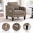 Mid-Century Accent Chairs Featuring Removable Cushions-2075942461