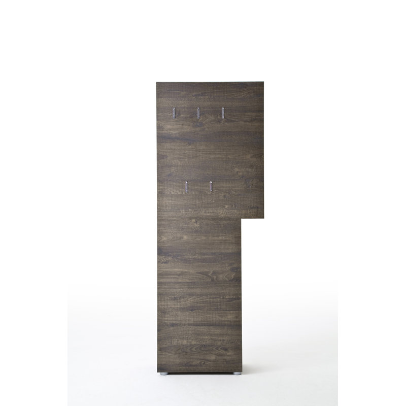 Raines Hall Tree 70cm Wide, Dark brown