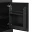 Meuble-lavabo de 20 po avec lavabo, armoire de salle de bain avec porte à fermeture douce, support de rangement et tablette réglable, noir-121018188