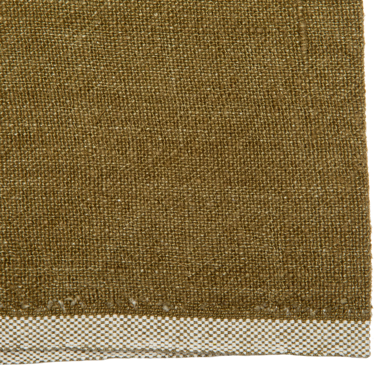 Soren Reversible Linen Napkin, Green