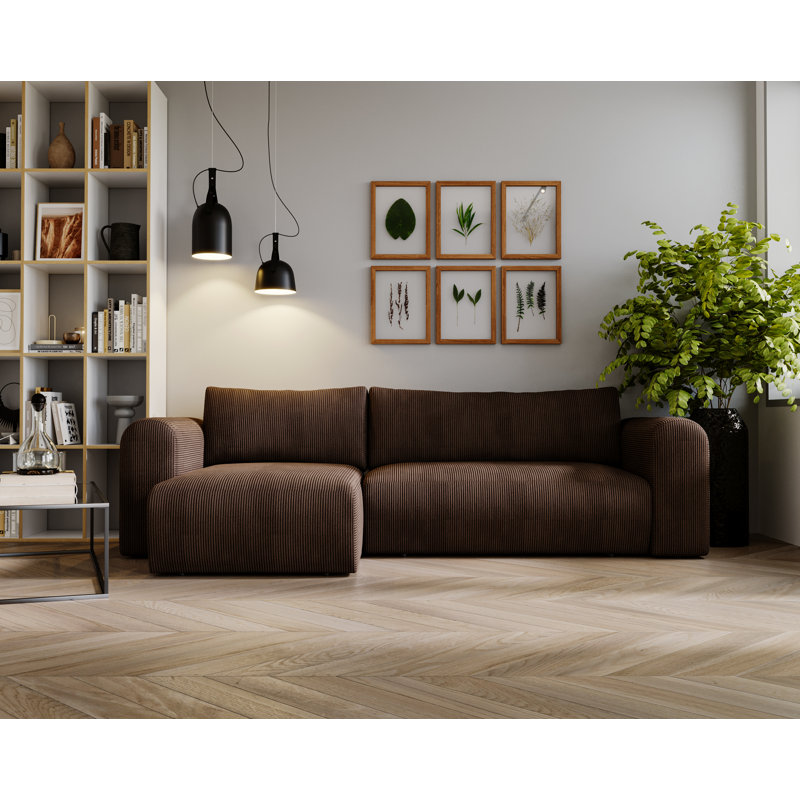 3 Seater Corner Sofa , Dark Brown
