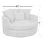 Fauteuil demi-tonneau en polyester de 61 po Ashonte Anjuan-234916326