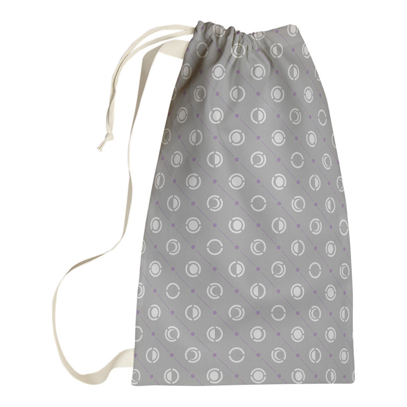 Sac à linge Moon Phases, H 36 po x l 28 po x P 1,5 po, Violet