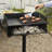 Pilot Rock 16.12 in. W Portable Grill / Smoker Combo Charcoal Grill Gas & Charcoal Combo Grill
