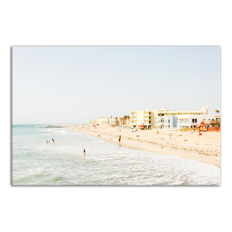 «Beach People» sur toile, H 12 po x l 18 po x P 1,25 po, Toile tendue