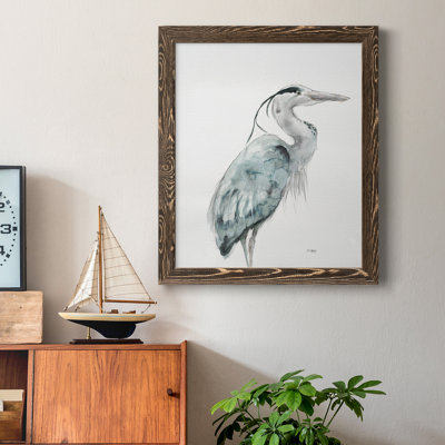 Blue Heron I, reproduction encadrée de qualité supérieure - prête à être accrochée