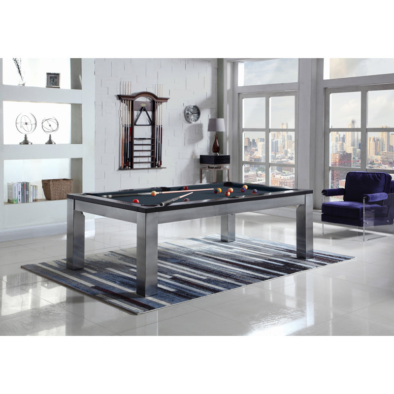 Monaco Slate Pool Table with Professional Installation Included, Basic Green, 7' 6"