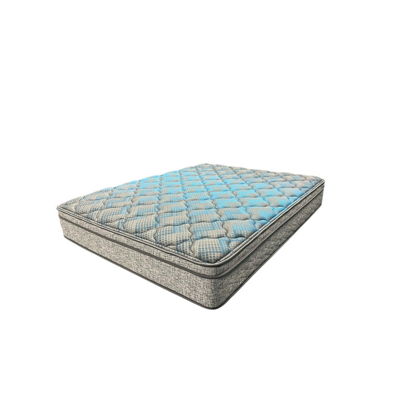 10-Inch Hybrid Euro Top Mattress With Individually Pocketed Coils, Plush Comfort Layer, Enhanced Lumbar Support, And Advanced Cooling Foam Technology.
