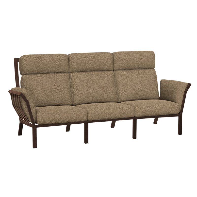 Aris Outdoor 3 - Seat Patio Sofa, Sahara Cafe, Copper Creek