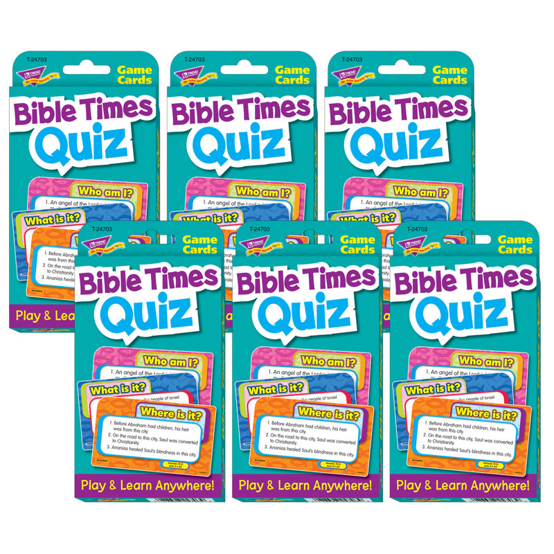 Cartes de défi Trend Bible Times Quiz