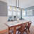 Delmo 4 - Light 43.7'' Kitchen Island Jar Pendant Modern Linear Chandelier with Clear Glass Shades-302244599