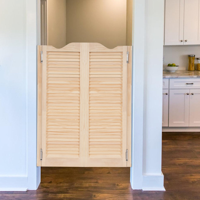 Solid Wood Café/Saloon Doors, 31.89" x 42.13", Wood