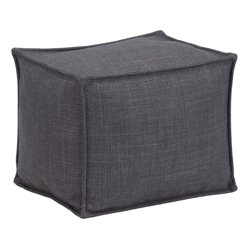 Repose-pieds multi-fonctionnel pour pouf d'intérieur - idéal pour se prélasser et s'asseoir, Gris foncé